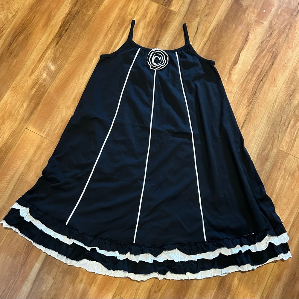 Hanna Andersson size 150 (girls size 12) black cotton dress